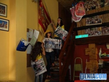 Grabación en el casal de la Falla Oeste de parte del Lip Dub