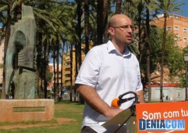 Josep Crespo durante el acto del 9 doctubre del BLOC en Dénia