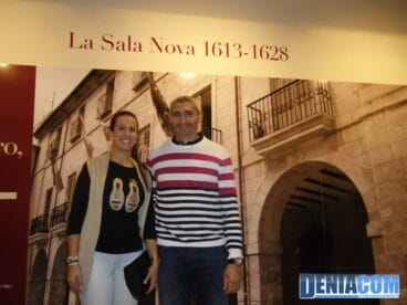 Marta Tabernero y Jaume Bertomeu en la exposición Viure a Dénia