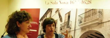 Pepa Font y Rosa Seser en la inauguración de la exposición 400 anys de ciutat de Dénia