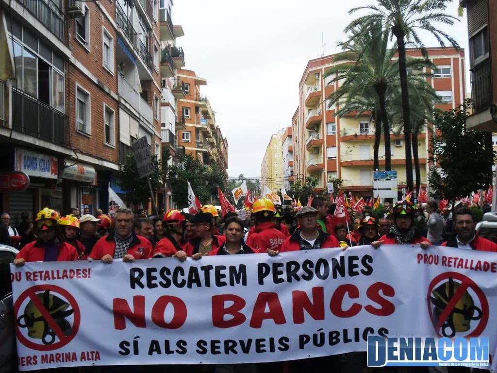 02 Huelga General en Dénia 14N - Manifestación