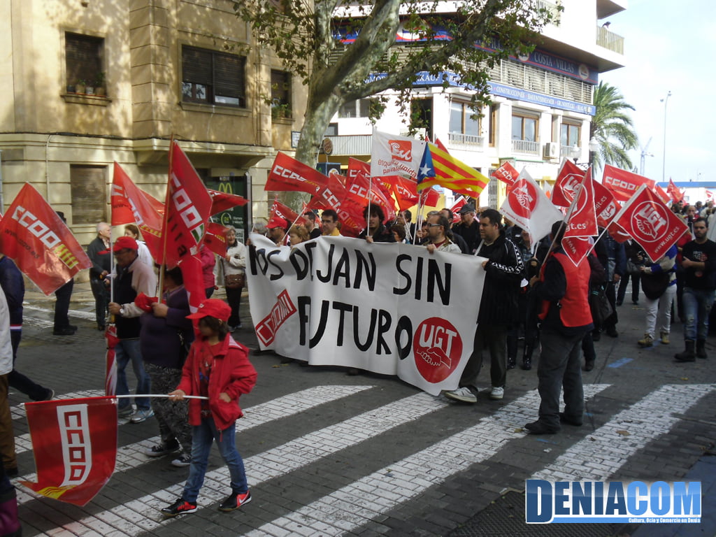 11 Huelga General en Dénia 14N – Manifestación