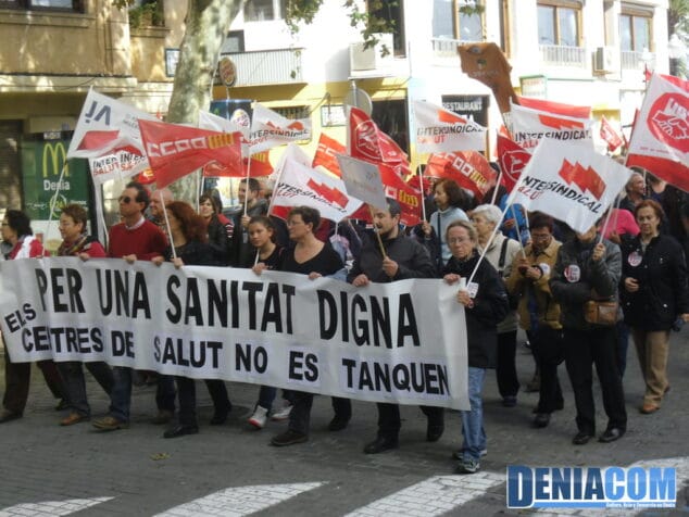 12 Huelga General en Dénia 14N Manifestación