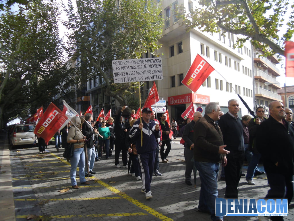 14 Huelga General en Dénia 14N – Manifestación