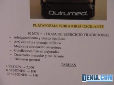 Campos de Aloe, tarifas de la máquina vibradora