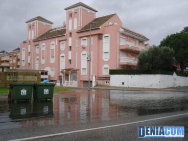Carretera de las Marinas de Dénia – Inundaciones tras el temporal