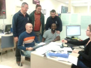 Delegados del SEP en el ayuntamiento de Dénia