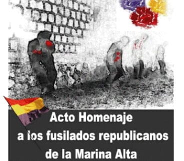 Homenaje a los republicanos fusilados en la Marina Alta