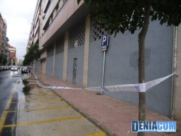 Incidentes durante las lluvias en Dénia