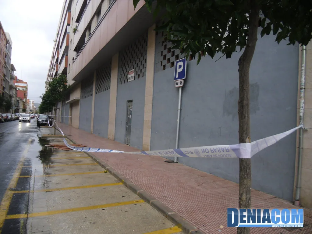 Incidentes durante las lluvias en Dénia Incidentes durante las lluvias en Dénia
