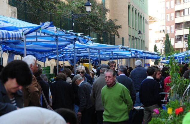 Instalan los nuevos toldos en el mercado de fruta y verdura de Dénia