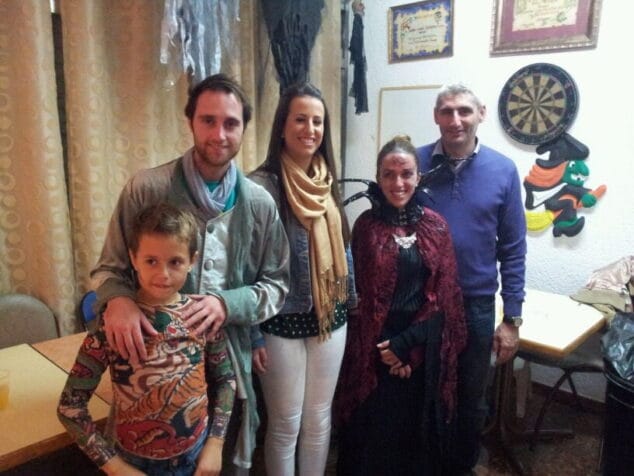 Marta Tabernero y Jaume Bertomeu en el Halloween de la Falla Diana