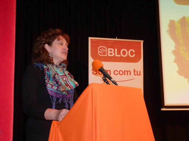 Rosa Seser en los premis de la Tardor del BLOC