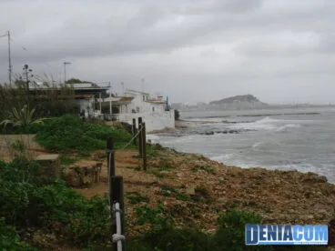 Temporal de lluvia desde Las Rotas