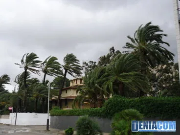 Temporal de viento en Dénia