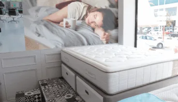 Cama con cajones para almacenaje