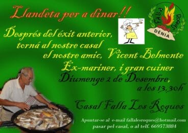 llandeta en la Falla Les Roques