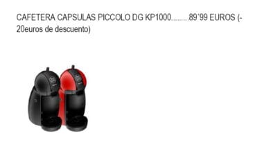Cafetera de cápsulas Piccolo en Pineda Dénia