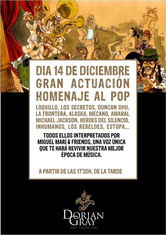 Homenaje al Pop en Dorian Gray