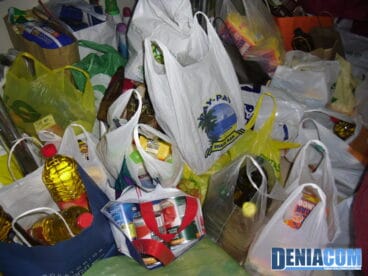 Recogida de comida para Cáritas en Dénia
