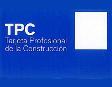 Tarjeta Profesional de la Construcción
