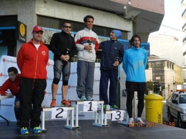 Algunos de los ganadores de la II Carrera Solidaria de Cruz Roja Dénia