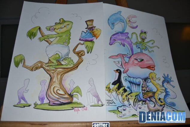 Bocetos de los monumentos 2013 de la Junta Local Fallera de Dénia