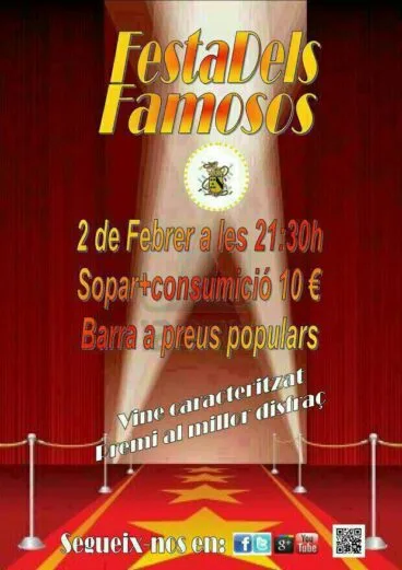 Cartell festa famosos