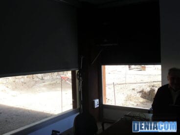 Cortinas a motor en la Sala del Castillo de Dénia