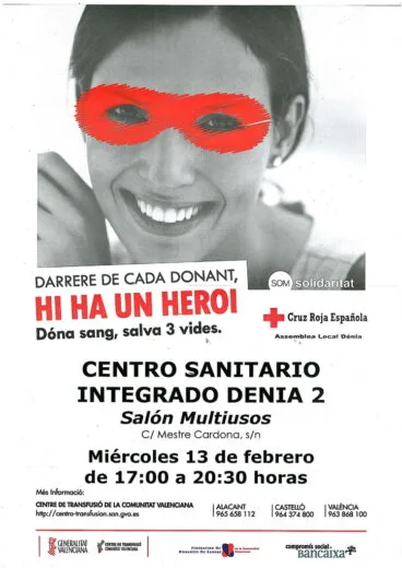 Donación de sangre en Dénia 13 de febrero
