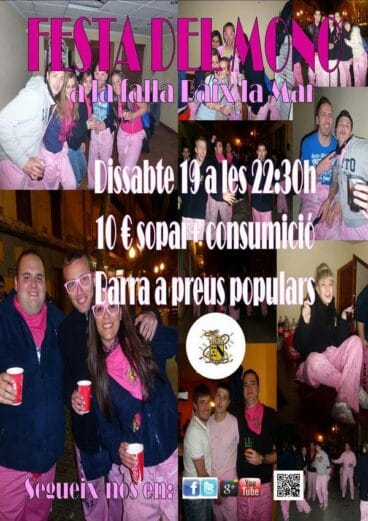 Fiesta del mono en Baix la Mar