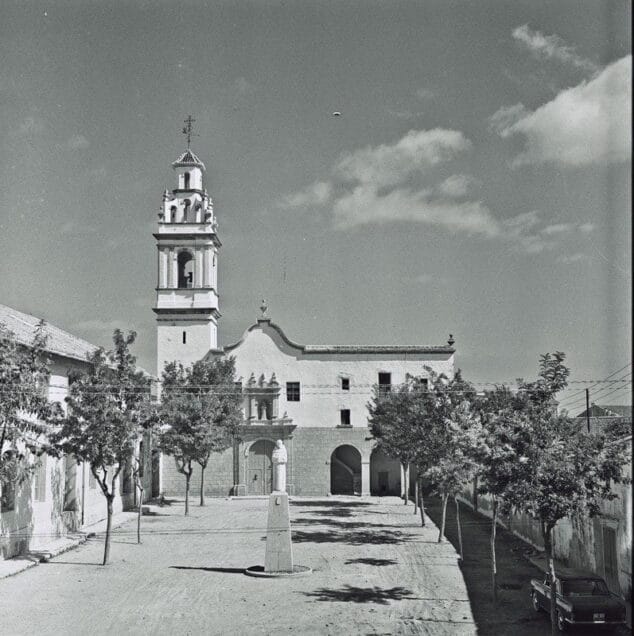 El Convento de San Antonio, Patrimonio de la Marina Alta 16 Foto antigua de la Plaza del Convento