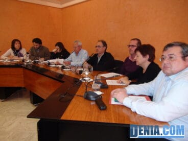 Grupo socialista en el pleno de Dénia