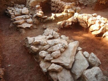 Restos de una calle andalusí del SXII en Dénia