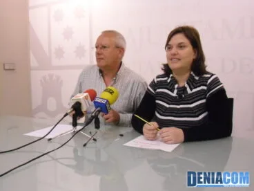 Vicent Grimalt y Cristina Morera PSOE Dénia