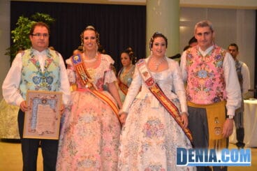 36 Sopar de Gala Fallas Dénia 2013 – Recompensas y fallero Ejemplar