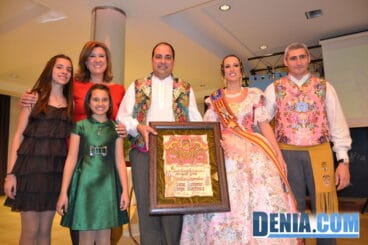 41 Sopar de Gala Fallas Dénia 2013 Recompensas y fallero Ejemplar