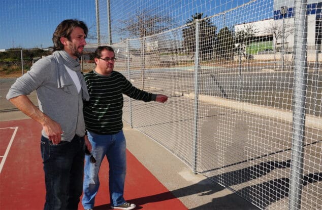 Mejoras en las redes de las pistas de Madrigueres de Dénia