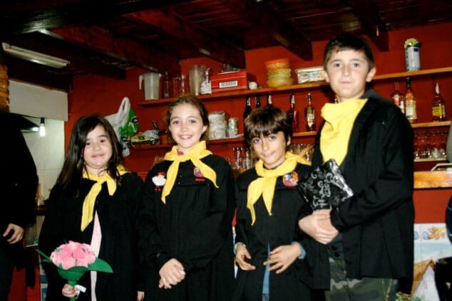 Merienda de pergamino infantil