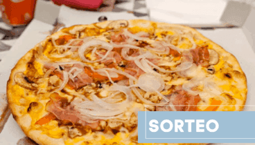Sorteo de una pizza familiar, dos menús de hamburguesa y dos roll pizza