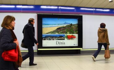 Campaña promocional de dénia en el Metro de Madrid