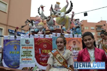 Entrega de premios de Fallas Infantiles Dénia 2013 57 – Falla Baix la Mar 1er Premio Sección Especial
