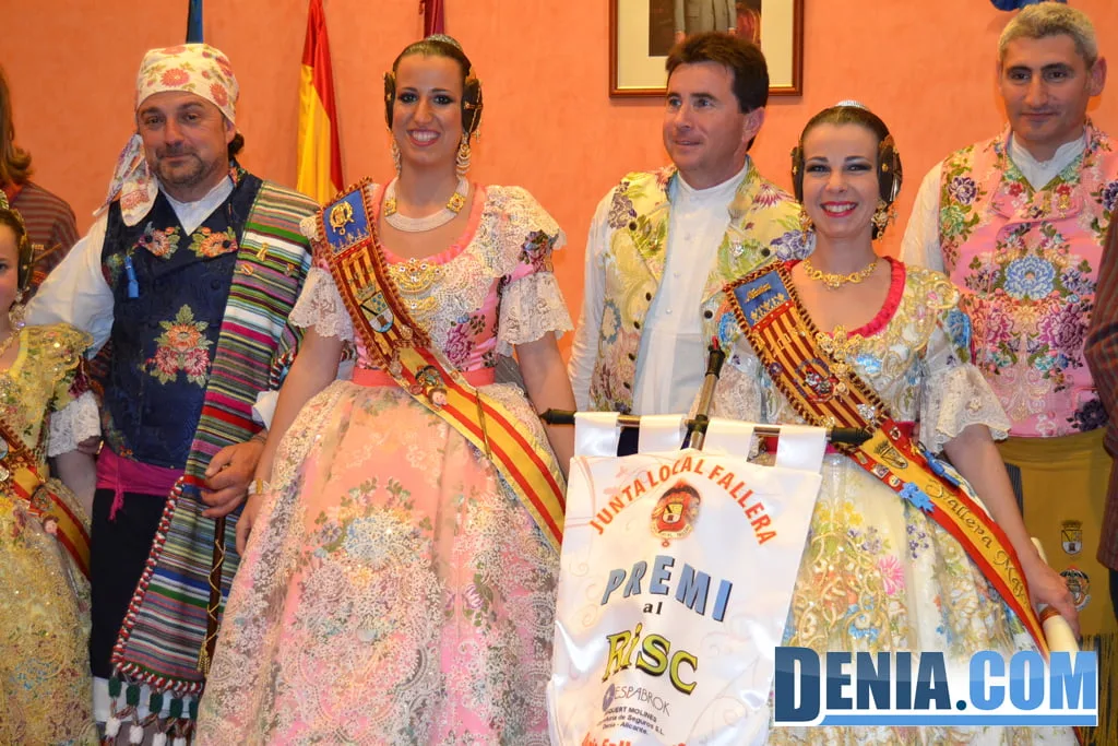 Entrega de premios de las Fallas de Dénia 2013 17 - Premio al riesgo - Falla Port Rotes