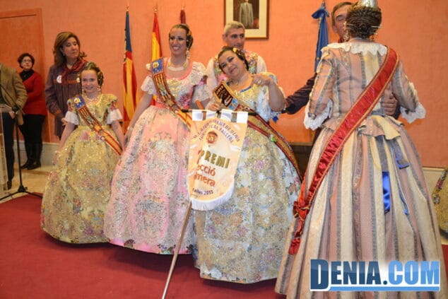 Entrega de premios de las Fallas de Dénia 2013 22 7 Premio Falla Camp Roig