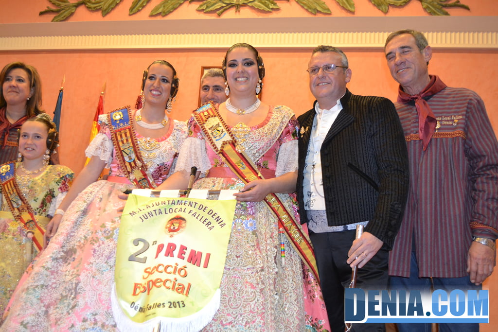 Entrega de premios de las Fallas de Dénia 2013 37 – 2o Premio Sección Especial – Falla Baix la Mar