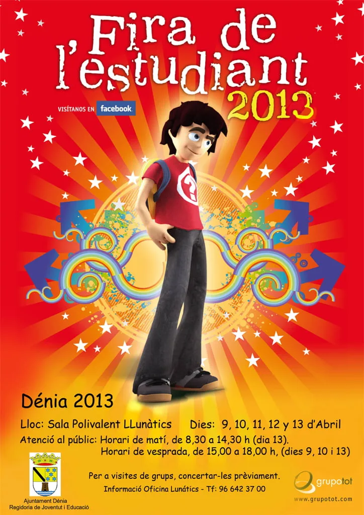 Fira de l'estudiant 2013 Dénia - Cartel Fira de lestudiant 2013 Dénia Cartel