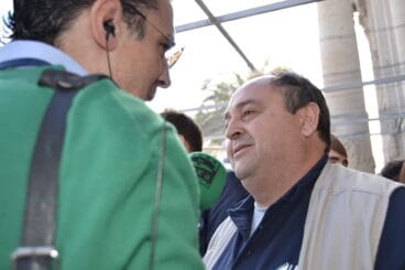 Las Falleras Mayores de dénia asisten a la mascletà de Valencia 07