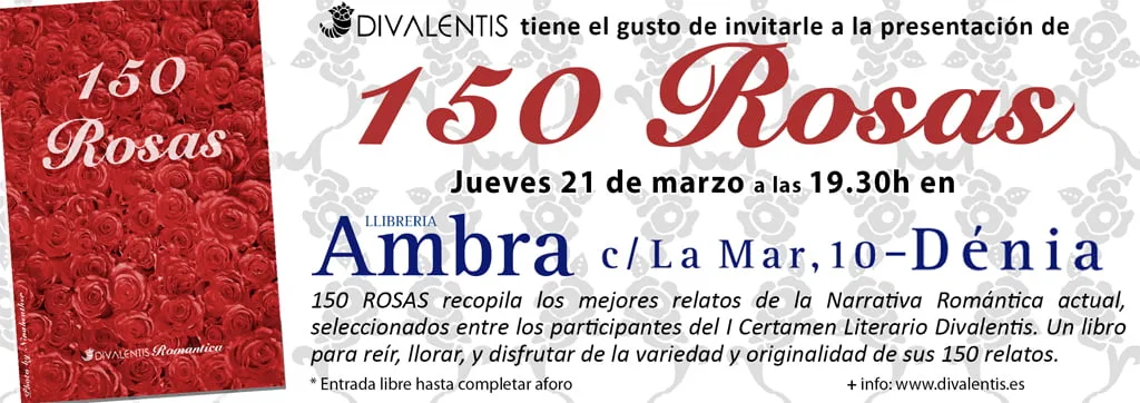 Presentación en Dénia del libro 150 Rosas