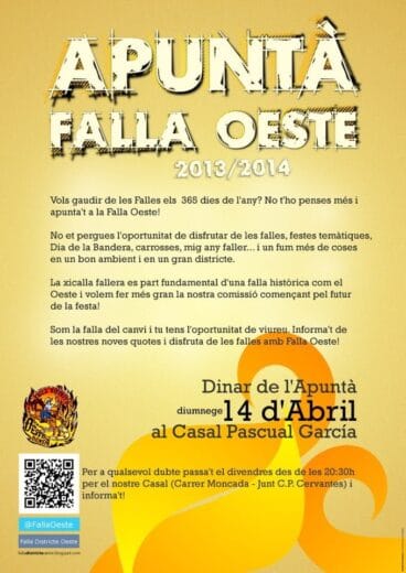 Apuntà Falla Oeste 2014