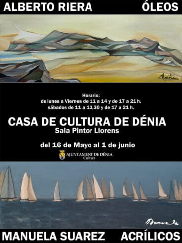 Exposición de pintura de Manuela Suárez y Alberto Riera en Dénia